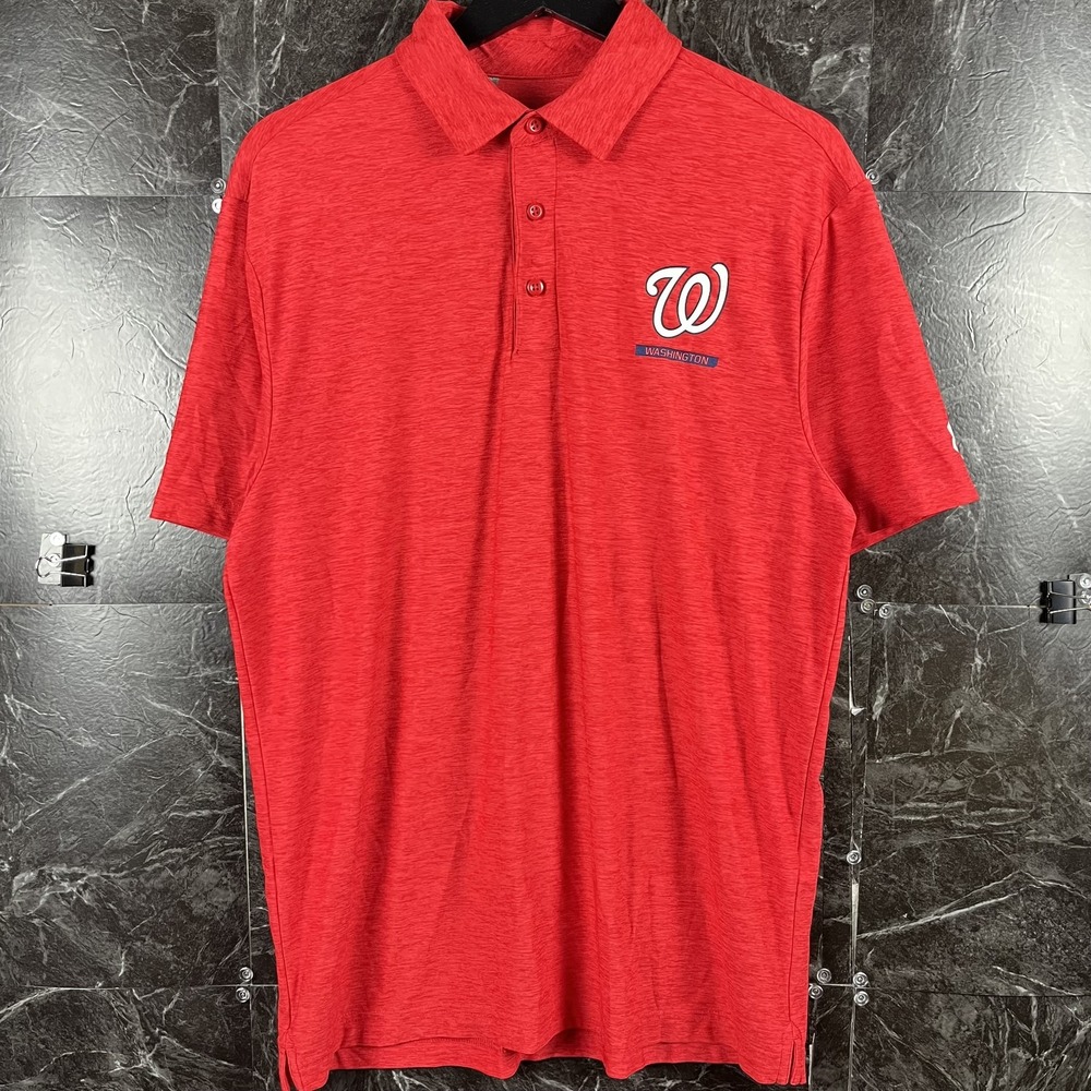 Under Armour Men's Red Washington Polo Shirt Medium